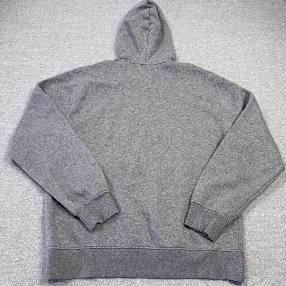 Nike Air Jordan Fleece Hoodie Sweatshirt Men M Gray Pullover Jumpman Heavyweight